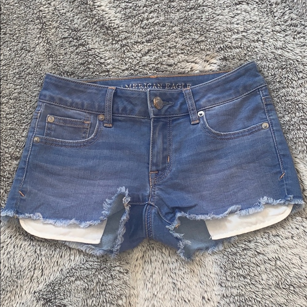 American eagle light blue Jean shorts